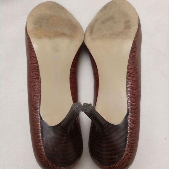 Bandolino Dark Brown Peep Toe Heels, size 9 - Picture 11 of 14